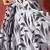 Grey ready to wear satin floral digital printed saree