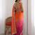 Pink embroidered sarees with unstitched blouse piece