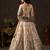 Champagne Zari Embroidered Silk Blend Wedding Lehenga Choli
