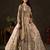 Champagne Zari Embroidered Silk Blend Wedding Lehenga Choli