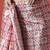 Peach ready to wear checked digital printed saree