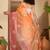 Pink ombre embroidered sarees with tassels & blouse piece