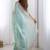 Green tissue silk sequence embroideried border blouse piece & sarees