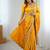 Yellow embroidered sarees blouse piece