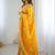 Yellow embroidered sarees blouse piece