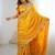 Yellow embroidered sarees blouse piece