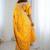 Yellow embroidered sarees blouse piece