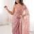 Pink embellished zari tissue saree