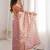 Pink embellished zari tissue saree