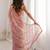 Pink embellished zari tissue saree