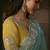 Sky blue zari organza with gotta patti  aari work designer saree