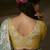 Sky blue zari organza with gotta patti  aari work designer saree