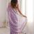 Lavender embellished zari tissue designer saree