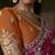Rani pink zari organza with gotta patti  aari work designer saree