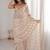 Cream embellished zari tissue designer saree