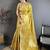 Gold woven design zari silk blend kanjeevaram saree