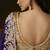 Navy blue zari organza with gotta patti  aari work designer saree