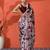 Red embellished floral printed digital printed satin saree with blouse piece
