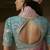 Baby pink zari organza with gotta patti  aari work designer saree