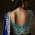 Blue zari organza with gotta patti  aari work designer saree