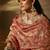 Light orange zari organza with gotta patti  aari work designer saree