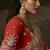 Light orange zari organza with gotta patti  aari work designer saree