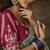 Teal zari organza with gotta patti  aari work designer saree