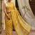 Yellow printed sarees blouse piece