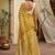 Yellow printed sarees blouse piece