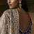 Beige zari organza with gotta patti  aari work designer saree