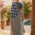 Blue printed bandhani sarees