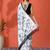 White embellished floral printed digital printed satin saree with blouse piece