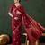 Red woven design kanjeevaram saree with blouse piece