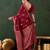 Red woven design kanjeevaram saree with blouse piece