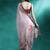 Pink floral printed & embroidered gotta patti saree