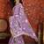 Lavender floral embroidered  georgette saree