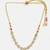 Gold plated kundan white beaded choker necklace