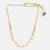 Gold plated kundan white stones choker necklace