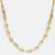 Gold plated kundan white stones choker necklace