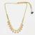 Gold plated kundan grey beaded choker necklace