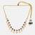 Gold plated kundan blue stones choker necklace