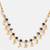 Gold plated kundan blue stones choker necklace