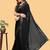 Black black sequinned  georgette sungudi saree