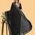 Black black sequinned  georgette sungudi saree