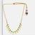 Gold plated kundan green stones choker necklace