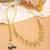 Gold plated kundan mint green stones choker necklace