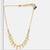 Gold plated kundan mint green stones choker necklace