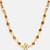 Gold plated kundan brown stones choker necklace