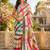 Multicolor printed chanderi cotton ready to wear saree