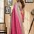 Pink pink printed chanderi cotton ready to wear saree